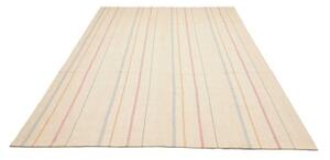 Tappeto Kilim Moderno Geometrico Avorio Multicolore 203x298 Cm