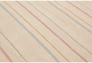 Tappeto Kilim Moderno Geometrico Avorio Multicolore 203x298 Cm