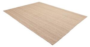 Tappeto Kilim Moderno Geometrico Beige Avorio 216x281 Cm