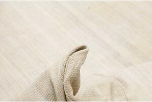 Tappeto Kilim Moderno Tinta Unita Avorio Grigio Chiaro 249x357 Cm