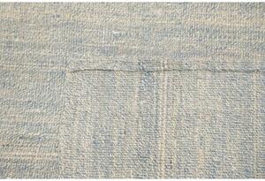 Tappeto Kilim Moderno Tinta Unita Beige Azzurro 173x240 Cm