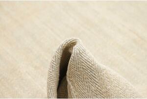 Tappeto Kilim Moderno Tinta Unita Avorio Beige 258x304 Cm