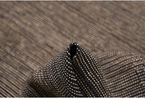 Tappeto Kilim Moderno Geometrico Nero Antracite 217x292 Cm