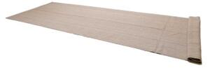 Tappeto Kilim Moderno Tinta Unita Beige Avorio Corsia 177x535 Cm