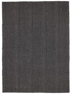 Tappeto Kilim Moderno Geometrico Nero Antracite 217x292 Cm