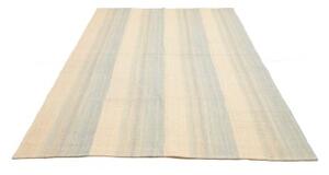 Tappeto Kilim Moderno Geometrico Beige Azzurro Chiaro 169x239 Cm