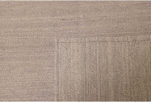 Tappeto Kilim Moderno Tinta Unita Beige Avorio Corsia 177x535 Cm