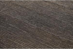 Tappeto Kilim Moderno Geometrico Nero Antracite 217x292 Cm