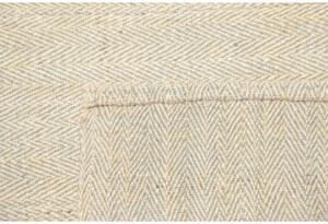Tappeto Kilim Moderno Tinta Unita Avorio Beige 258x304 Cm