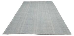 Tappeto Kilim Moderno Geometrico Celeste Avorio 203x302 Cm