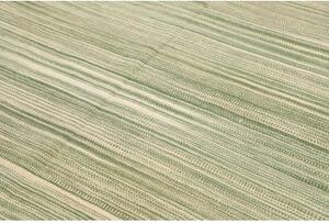 Tappeto Kilim Moderno Geometrico Verde Avorio 179x280 Cm