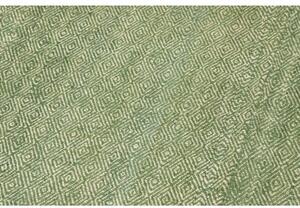 Tappeto Kilim Moderno Tinta Unita Verde Salvia Verde Chiaro 195x306 Cm