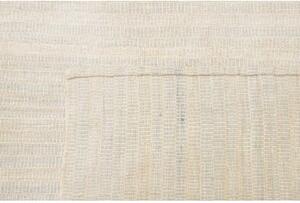 Tappeto Kilim Moderno Tinta Unita Avorio Grigio Chiaro 249x357 Cm