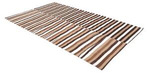 Tappeto Kilim Vintage Geometrico Marrone Avorio 130x210 Cm