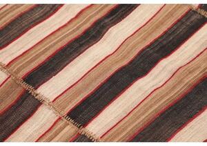 Tappeto Kilim Vintage Patchwork Beige Marrone 143x186 Cm