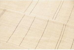 Tappeto Kilim Moderno Geometrico Avorio Grigio Scuro 167x225 Cm