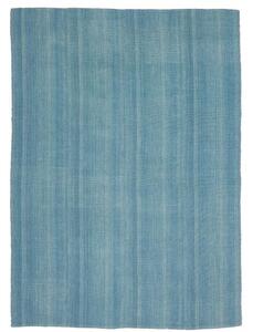 Tappeto Kilim Moderno Geometrico Azzurro Celeste 171x235 Cm