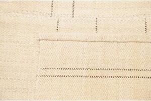 Tappeto Kilim Moderno Geometrico Avorio Grigio Scuro 167x225 Cm