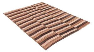 Tappeto Kilim Vintage Patchwork Beige Marrone 143x186 Cm