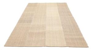 Tappeto Kilim Moderno Patchwork Beige Avorio 167x238 Cm