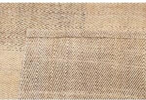Tappeto Kilim Moderno Patchwork Beige Avorio 254x300 Cm