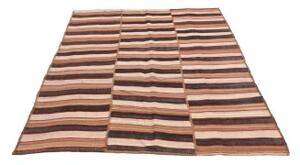 Tappeto Kilim Vintage Patchwork Beige Marrone 143x186 Cm