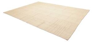 Tappeto Kilim Moderno Geometrico Avorio Grigio 247x334 Cm