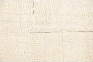 Tappeto Kilim Moderno Geometrico Avorio Grigio 247x334 Cm