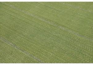 Tappeto Kilim Moderno Uni Geometrico Verde Grigio 218x333 Cm