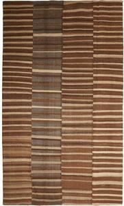Tappeto Kilim Patch Patchwork Marrone Beige 197x337 Cm