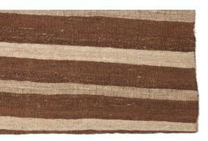 Tappeto Kilim Patch Patchwork Marrone Beige 197x337 Cm