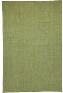 Tappeto Kilim Moderno Uni Geometrico Verde Grigio 218x333 Cm