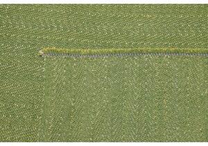 Tappeto Kilim Moderno Uni Geometrico Verde Grigio 218x333 Cm