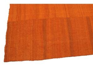 Tappeto Kilim Patch Geometrico Arancione Ocra 316x393 Cm