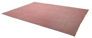 Tappeto Kilim Moderno Uni Tinta Unita Rosa Antico Rosa Cipria 212x276 Cm
