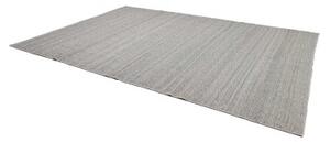 Tappeto Kilim Moderno Geometrico Grigio Chiaro Blu Azzurro 253x369 Cm