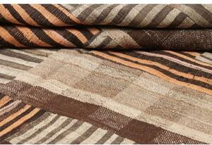 Tappeto Kilim Patch Patchwork Marrone Beige 174x240 Cm