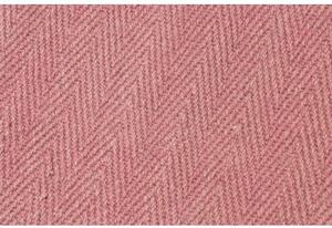 Tappeto Kilim Moderno Uni Tinta Unita Rosa Antico Rosa Cipria 212x276 Cm