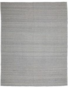 Tappeto Kilim Moderno Geometrico Grigio Azzurro 247x312 Cm
