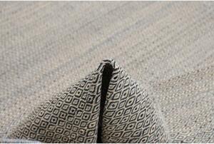Tappeto Kilim Moderno Geometrico Grigio Azzurro 247x312 Cm