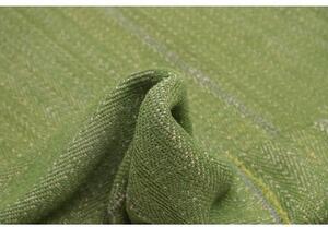 Tappeto Kilim Moderno Uni Geometrico Verde Grigio 218x333 Cm
