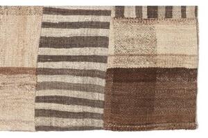 Tappeto Kilim Patch Patchwork Marrone Beige 174x240 Cm