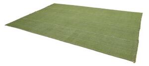 Tappeto Kilim Moderno Uni Geometrico Verde Grigio 218x333 Cm