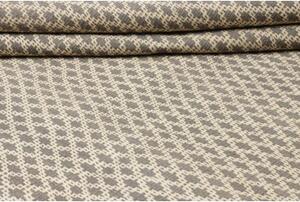 Tappeto Kilim Moderno Geometrico Grigio Avorio 201x311 Cm