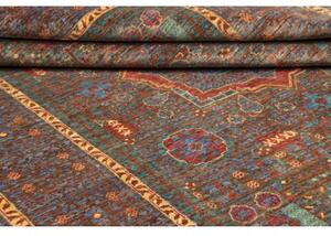Tappeto Kairo Stilizzato Marrone Blu 156x205 Cm