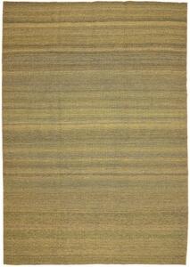 Tappeto Kilim Moderno Geometrico Verde Oliva Beige 239x340 Cm
