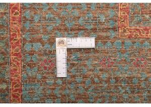 Tappeto Kairo Medaglione Verde Petrolio Mattone 169x232 Cm