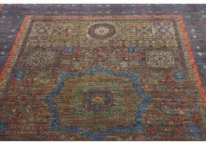Tappeto Kairo Stilizzato Blu Rosso Mattone 175x240 Cm