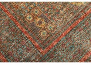 Tappeto Kairo Medaglione Verde Petrolio Mattone 169x232 Cm