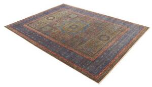 Tappeto Kairo Stilizzato Blu Rosso Mattone 175x240 Cm